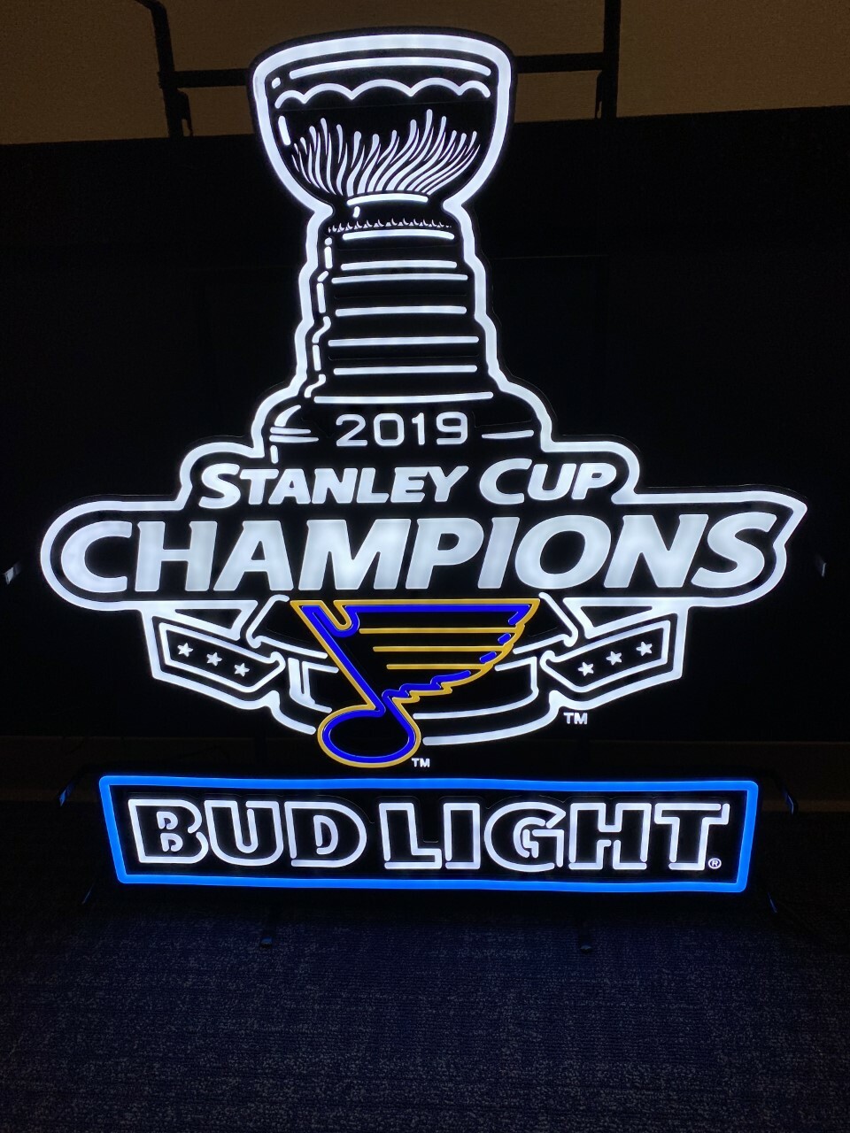 Bud Light St. Louis Blues Stanley Cup Champions Sign - LIVING LEGACY  SCHOLARSHIP PROGRAM